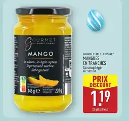 ALDI GOURMET FINEST CUISINE Mangues en tranches offre