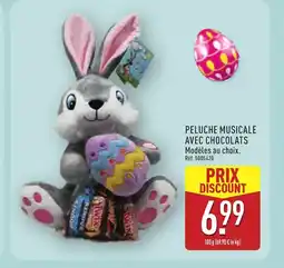 ALDI Peluche musicale avec chocolats offre