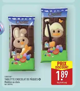 ALDI CHOCEUR Tablette chocolat de pâques offre