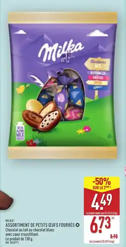 ALDI MILKA Assortiment de petits œufs fourrés offre