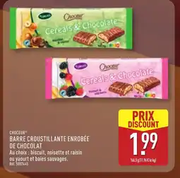 ALDI CHOCEUR Barre croustillante enrobée de chocolat offre