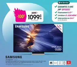 Pulsat Samsung tv oled 4k tq55s90f offre