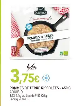 naturéO Aquibio pommes de terre rissolées - 450 g offre