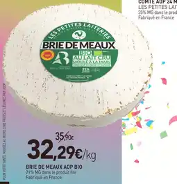 naturéO Les petites laiteries brie de meaux aop bio offre