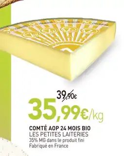 naturéO Les petites laiteries comté aop 24 mois bio offre