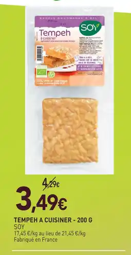 naturéO Soy tempeh a cuisiner - 200 g offre
