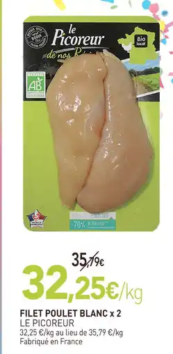 naturéO Le picoreur filet poulet blanc x 2 offre
