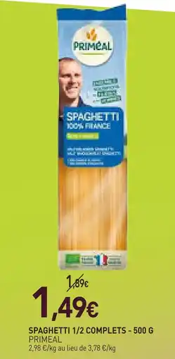 naturéO Primeal spaghetti 1/2 complets offre