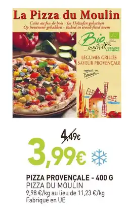naturéO Pizza du moulin pizza provençale offre