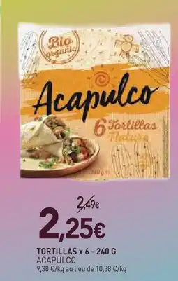 naturéO Acapulco tortillas offre