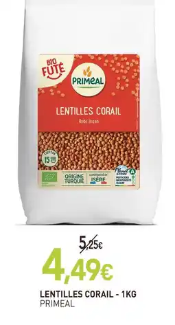 naturéO Primeal lentilles corail offre
