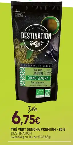 naturéO Destination thé vert sencha premium offre
