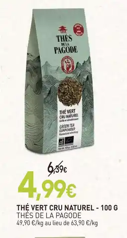 naturéO Thés de la pagode thé vert cru naturel offre