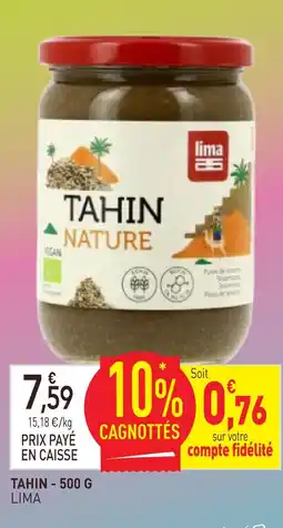 naturéO Lima tahin - 500 g offre
