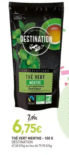 naturéO Destination thé vert menthe offre