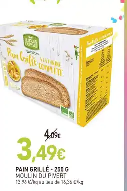 naturéO Moulin du pivert pain grillé - 250 g offre