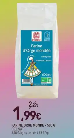 naturéO Celnat farine orge mondé - 500 g offre