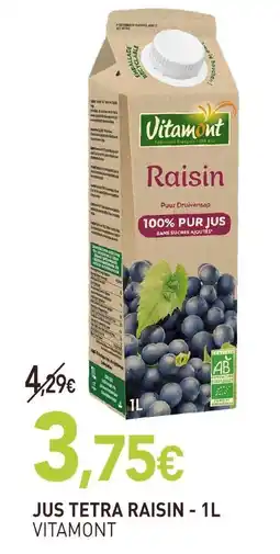 naturéO Vitamont jus tetra raisin offre