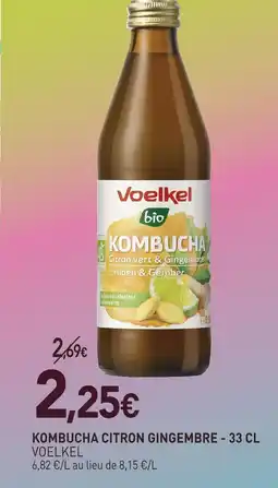 naturéO Voelkel kombucha citron gingembre offre