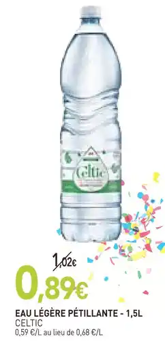 naturéO Celtic eau légère pétillante offre