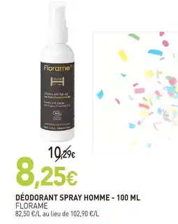 naturéO Florame déodorant spray homme offre