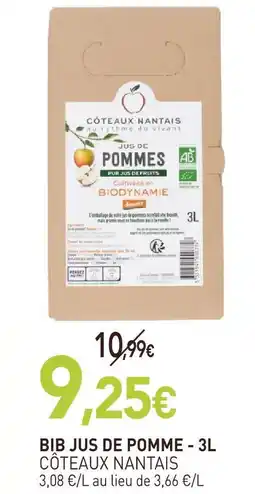 naturéO Côteaux nantais bib jus de pomme offre