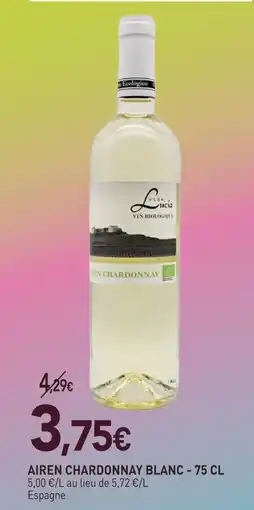 naturéO Vega lucia airen chardonnay blanc offre