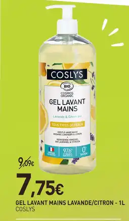 naturéO Coslys gel lavant mains lavande/citron - 1l offre