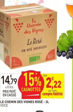 naturéO Vdce le chemin des vignes rosé offre