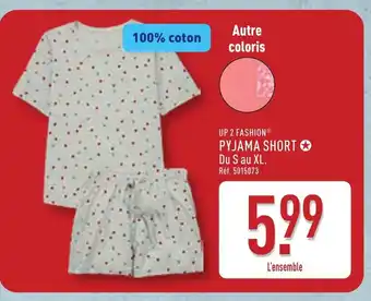 ALDI UP 2 FASHION Pyjama short offre