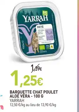 naturéO Yarrah barquette chat poulet aloe vera offre