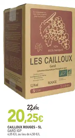 naturéO Gard igp cailloux rouges offre