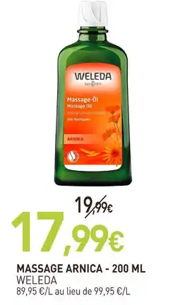 naturéO Weleda massage arnica offre