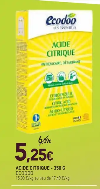 naturéO Ecodoo acide citrique offre