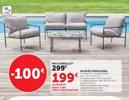 Hyper U Salon de jardin oissel offre