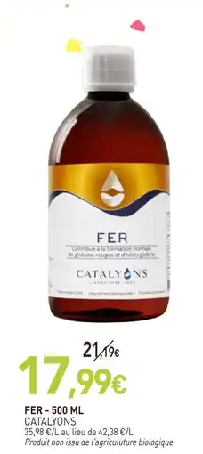 naturéO Catalyons fer offre