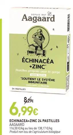 naturéO Aagaard echinacea + zinc 24 pastilles offre
