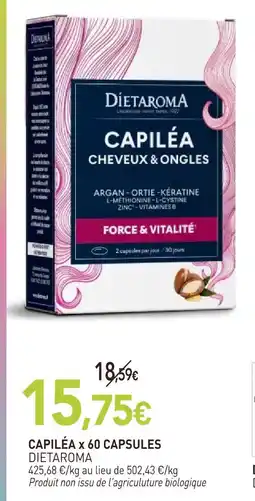 naturéO Dietaroma capiléa x 60 capsules offre