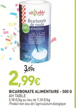 naturéO Ah table bicarbonate alimentaire offre