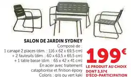 Hyper U Salon de jardin sydney offre
