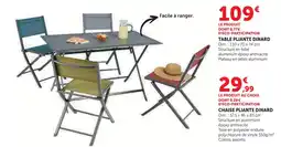 Hyper U Table pliante dinard offre