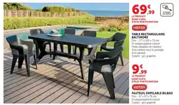 Hyper U Keter table rectangulaire baltimore offre