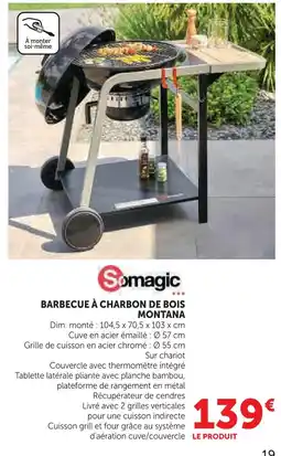 Hyper U Somagic barbecue à charbon de bois montana offre