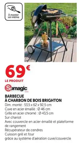 Hyper U Somagic barbecue à charbon de bois brighton offre