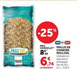 Hyper U Paill'sol paillis de chanvre offre
