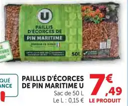 Hyper U U paillis d'écorces de pin maritime offre