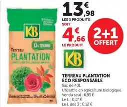 Hyper U Kb terreau plantation eco responsable offre