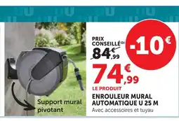 Hyper U Enrouleur mural automatique u 25 m offre