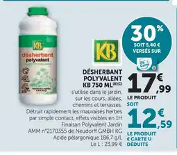 Hyper U Kb désherbant polyvalent offre