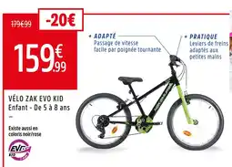 Intersport Nakamura vélo zak evo kid offre
